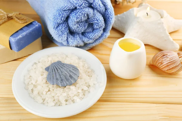 Spa setting on table — Stock Photo, Image