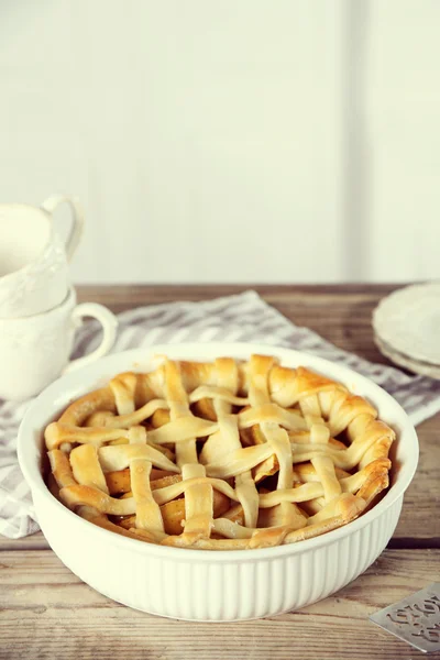 Torta de maçã caseira — Fotografia de Stock