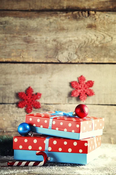 Scatole regalo di Natale — Foto Stock