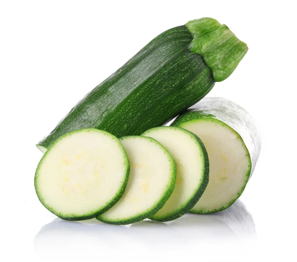 Fresh zucchini isolated on white — Stock Photo, Image