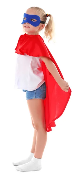 Hermosa niña rubia superhéroe —  Fotos de Stock