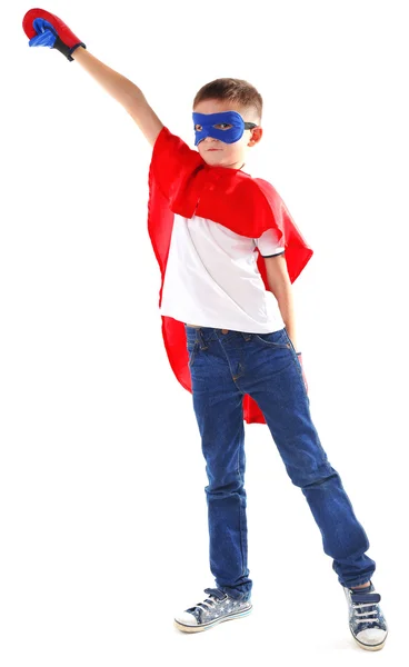 Niño vestido como superhéroe — Foto de Stock