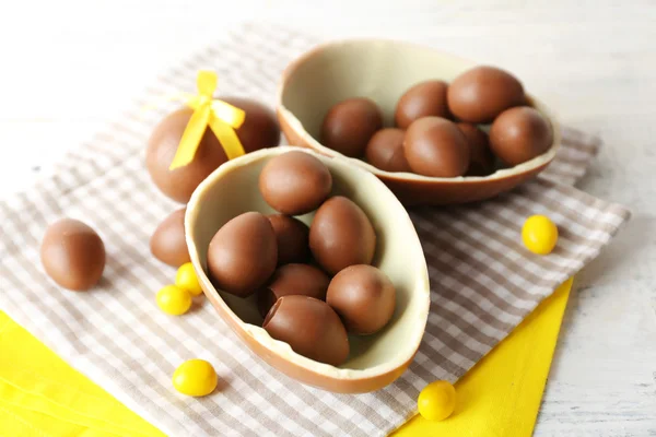 Chocolate Easter eggs — Stock Photo, Image