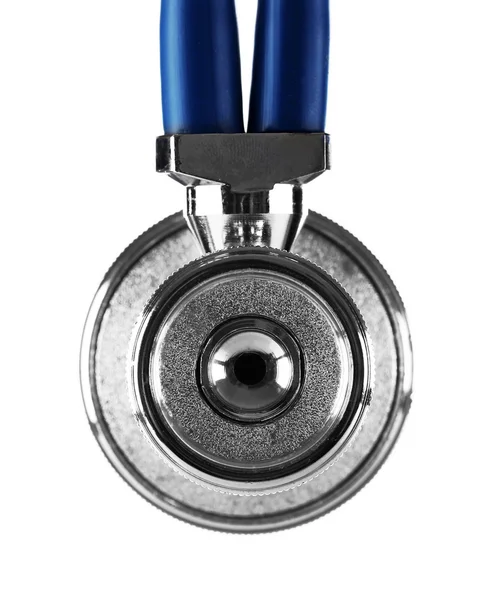 Stethoscope close-up isolated on white — Stock Photo, Image