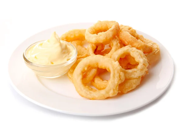 Chips rings with sauce Stock Picture