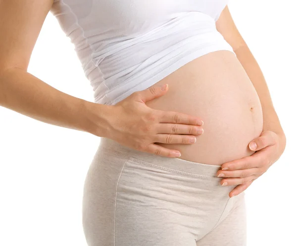 Donna incinta da vicino — Foto Stock