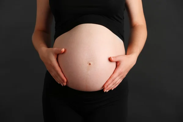 Pregnant woman  close up — Stock Photo, Image