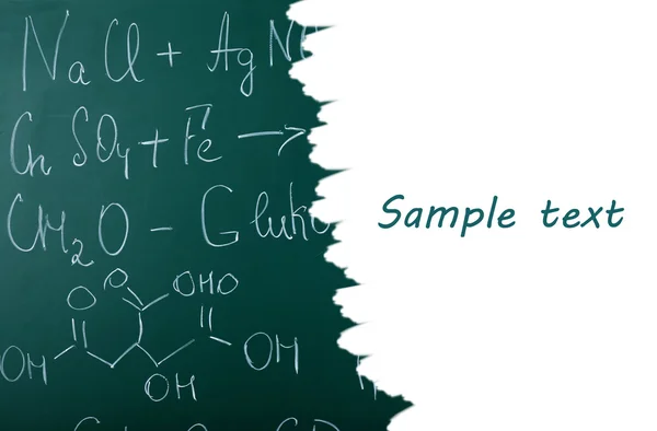 रिक्त स्थान के साथ स्कूल ब्लैकबोर्ड — स्टॉक फ़ोटो, इमेज