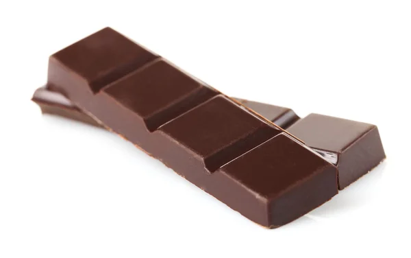Black chocolate pieces — Stock Photo, Image