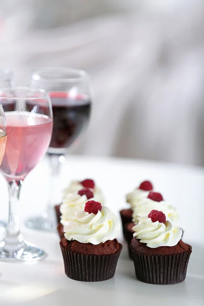 Cupcake al vino e cioccolato — Foto Stock