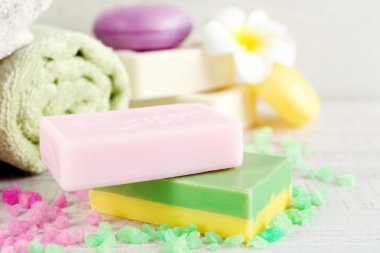 Spa uygulamaları arka plan üzerinde.