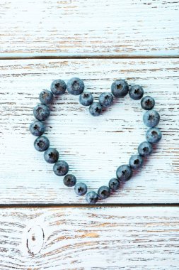 Kalp şeklinde bilberries 