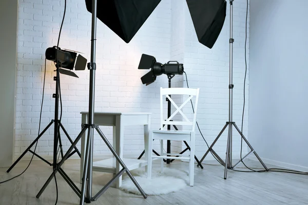 Fotostudio med modern interiör — Stockfoto