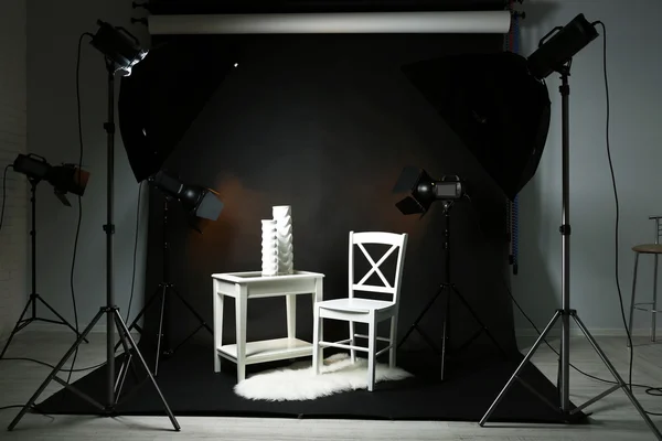 Photo studio with modern interior — Stock Photo, Image