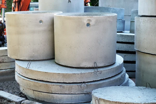 Блоки бетонных труб — стоковое фото