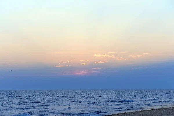 Hermosa puesta de sol mar — Foto de Stock