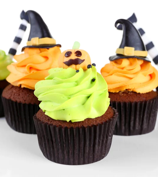 Cupcakes Halloween na białym tle — Zdjęcie stockowe