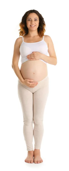 Young happy pregnant woman — Stock Photo, Image