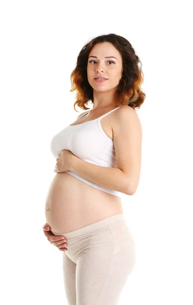 Young happy pregnant woman Royalty Free Stock Images