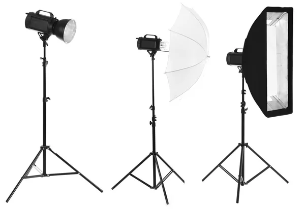 Equipamento fotográfico isolado — Fotografia de Stock