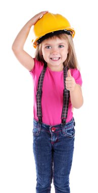 Oyuncak araçları ile küçük kız 