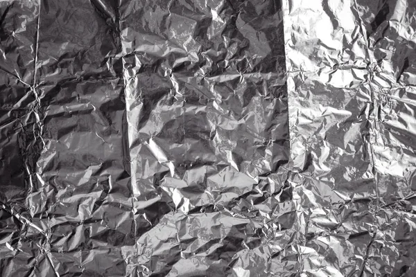 Crumpled foil texture — Stock Photo, Image