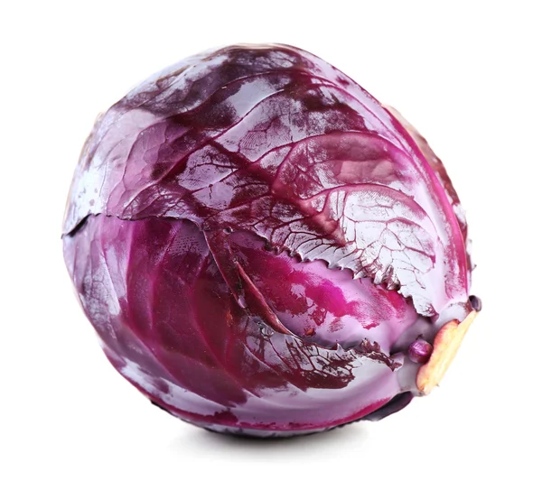 Red cabbage isolated on white — Stock Photo, Image