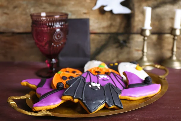 Biscotti di Halloween sul server — Foto Stock