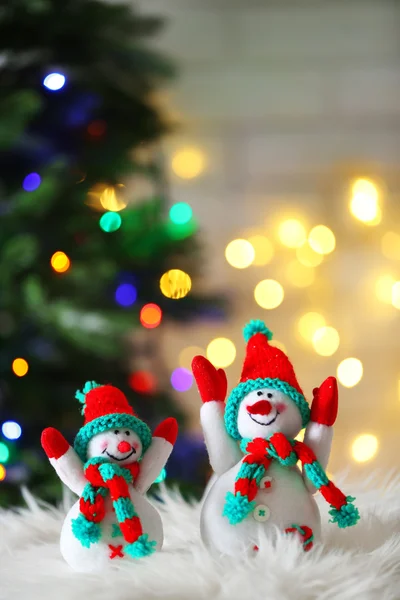 Lindos muñecos de nieve de Navidad — Foto de Stock