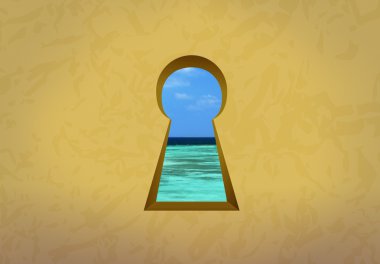 Doğa kapıya anahtar deliği