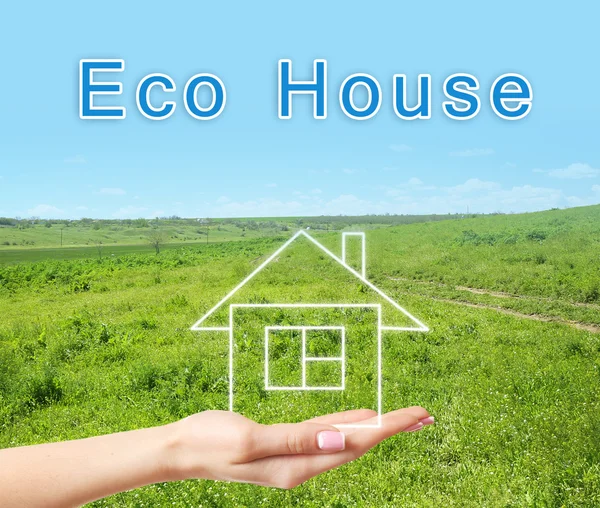 Eco icono de casa — Foto de Stock