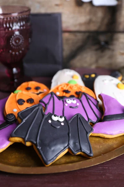Halloween-Cookies auf dem Server — Stockfoto