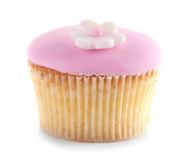 beyaz izole lezzetli kek