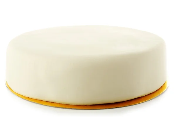Κέικ με πάστα ζάχαρης, που απομονώνονται σε λευκό — Φωτογραφία Αρχείου