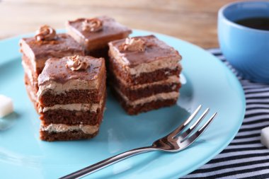 Lezzetli çikolatalı pasta