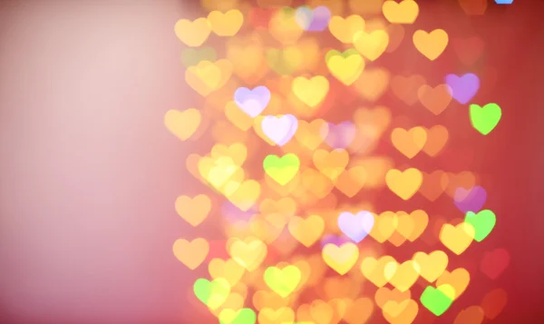 Lights in hearts shape — Stock Photo, Image