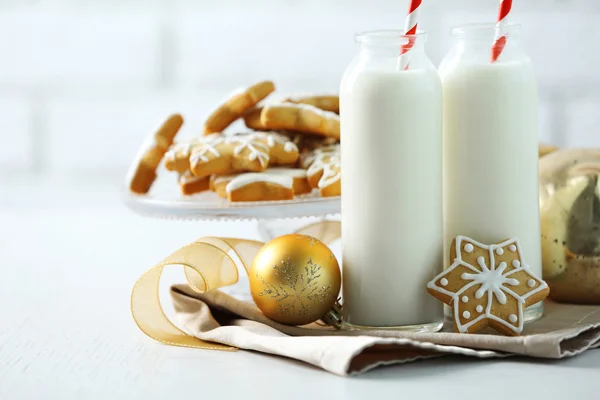 Bela composição biscoitos de Natal — Fotografia de Stock