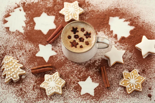 Bella composizione biscotti di Natale — Foto Stock