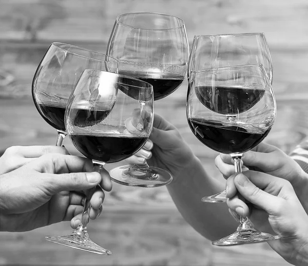 Glasses of red wine — Stock Photo, Image