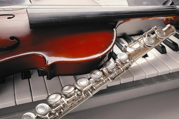 Instrumenty muzyczne z bliska — Zdjęcie stockowe