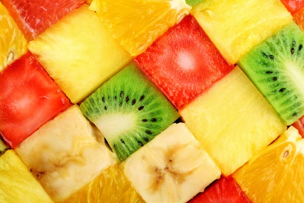 Frutos cortados fundo — Fotografia de Stock