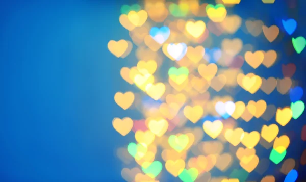 Lights in hearts shape — Stock Photo, Image