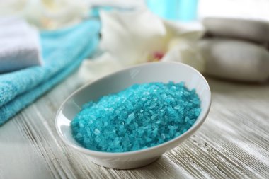 Spa ahşap masa portre ayarla