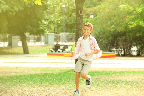 Little boy in the park — Stock Photo, Image