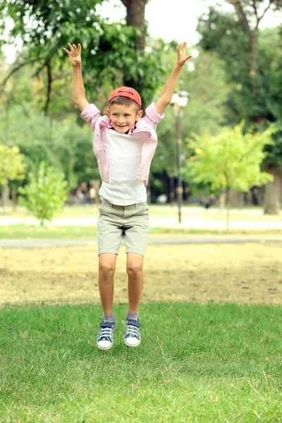 Little boy in the park — Stock Photo, Image