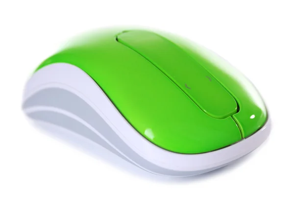 Bezprzewodowa mysz komputerowa izolowana na białym tle — Zdjęcie stockowe