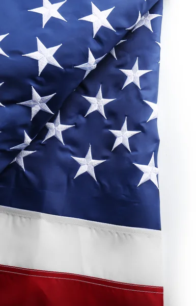 Μέρος της αμερικανικής εθνικής σημαίας που απομονώνονται σε λευκό — Φωτογραφία Αρχείου