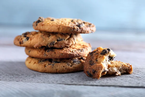 Cookies with chocolate crumbs — Stock Photo, Image