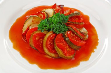 Ratatouille plaka, yakın çekim