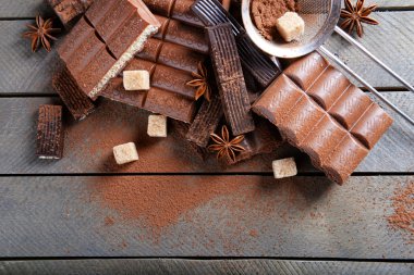 Toz çikolata tatlılar